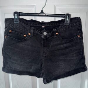 Levi’s Women's Black Denim Shorts size 31